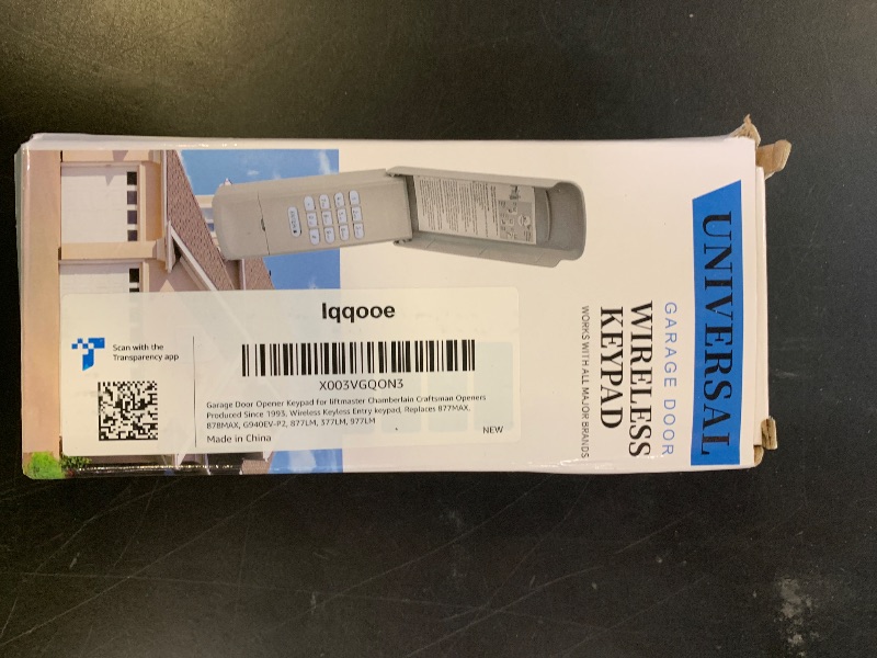 Photo 1 of Garage Door Opener Keypad Compatible with liftmaster Chamberlain Craftsman Openers Produced Since 1993, Wireless Keyless Entry keypad, Replaces 877MAX, 878MAX, G940EV-P2, 877LM, Safe Security+2.0