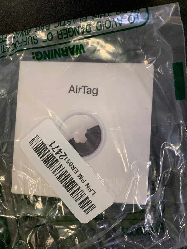 Photo 1 of Apple AirTag. Keep Track of and find Your Keys, Wallet, Luggage, Backpack, and More. Simple one-tap Set up with iPhone or iPad
