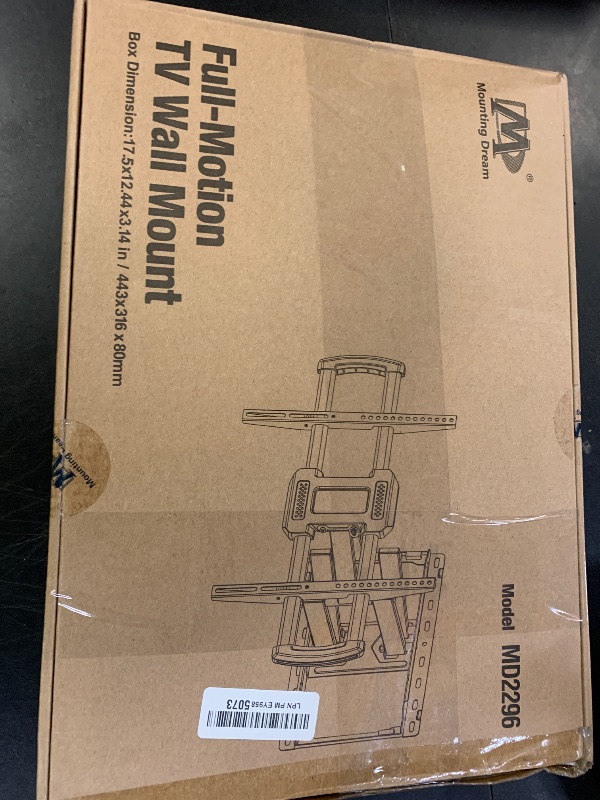 Photo 1 of Mounting Dream TV Wall Mount, UL Listed Full Motion Mount Bracket for 42-84 Inch Flat Screen TVs, Swivel Articulating Dual Arms, Max VESA 600x400mm, 100 LBS Loading, Fits 16 Inches Wood Studs, MD2296