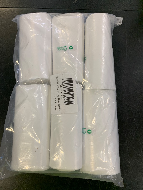 Photo 1 of LainNeala Small Trash Bags 4 Gallon, 300 Count Small Garbage Bag Bathroom White Mini Trash Bag Trash Can Liners Unscented Garbage Bags for Bathroom Can
