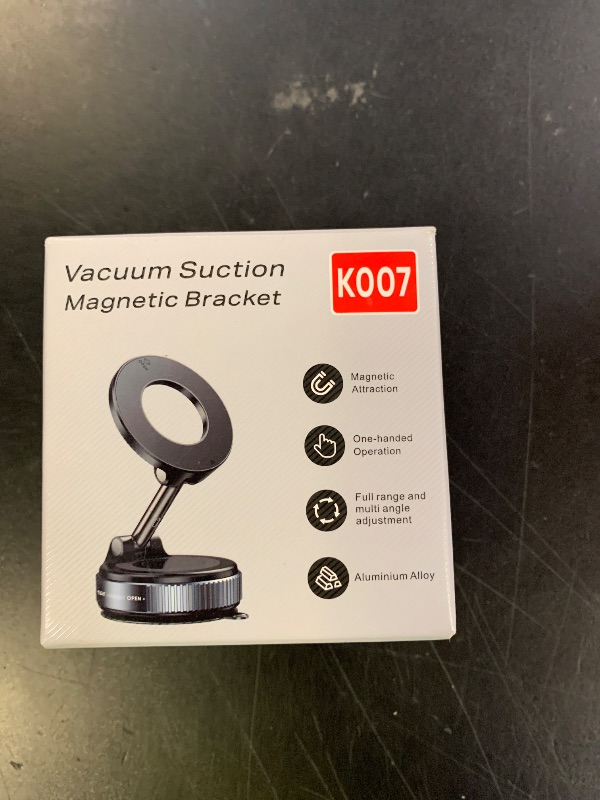 Photo 1 of REOKILY 2026 Upgraded Vacuum Magnetic Car Phone Holder 360° Reinforced 96LBS Ultra Suction Cup Phone Mount for MagSafe Cell Phone Holders for Your Car/Gym/Mirror Mount for iPhone & Android