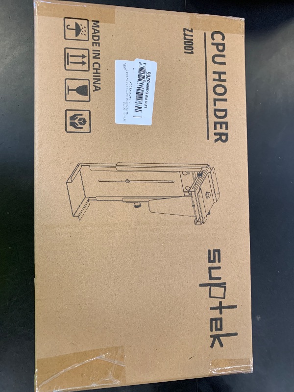 Photo 1 of Suptek Adjustable Under Desk and Wall PC Mount,3.74 to 8.26 inch Wide Computer Case CPU Hanger Holder 360 Degree Rotatable Under-Desk PC Hanging Stand Holder Mount (ZJJ001)