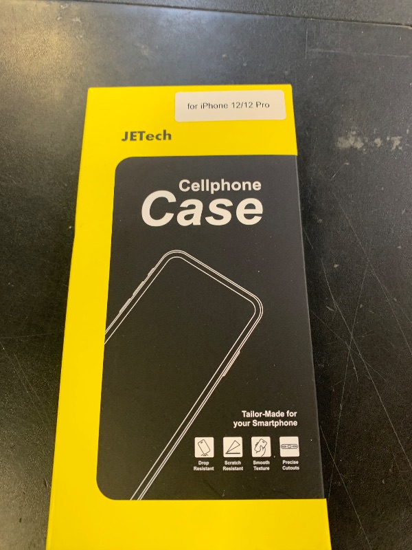 Photo 1 of JETech Case for iPhone 12/12 Pro 6.1-Inch, Non-Yellowing Shockproof Phone Bumper Cover, Anti-Scratch Clear Back (Deep Purple)