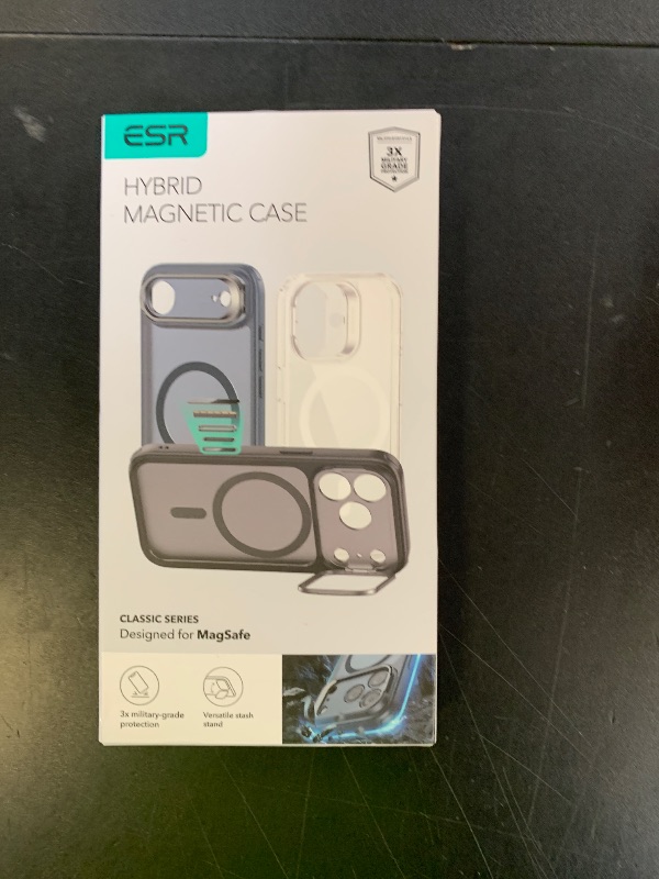 Photo 1 of ESR for iPhone 17 Pro Max Case with Stash Stand, Camera Control Cover Compatible with MagSafe, Military-Grade Drop Protection Phone Case for iPhone 17 Pro Max, Scratch-Resistant Back Cover, Clear