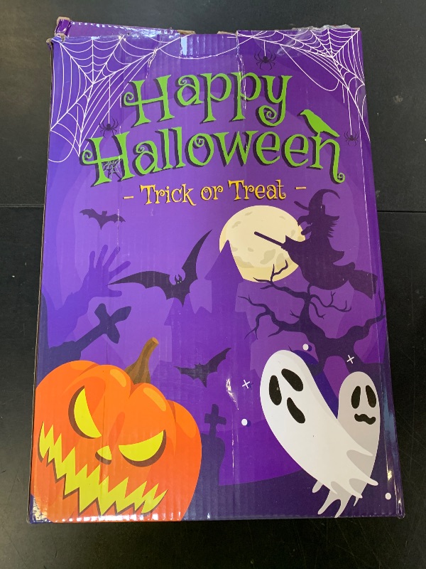 Photo 1 of 6FT Halloween Inflatables Outdoor Decoration, Ghost & Pumpkin, with Blow Up Inflatables Decorations Built-in LED Lights - for Party Garden Yard Halloween Decorations