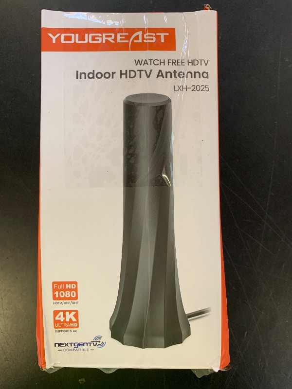 Photo 1 of 2025 TV Antenna for Smart TV and Old TV, 1900+ Miles Range HD Digital TV Antenna Indoor with 360° Signal Strongest Booster, Supports Local Channels 1080P 4K Reception 16.41FT Long Cable