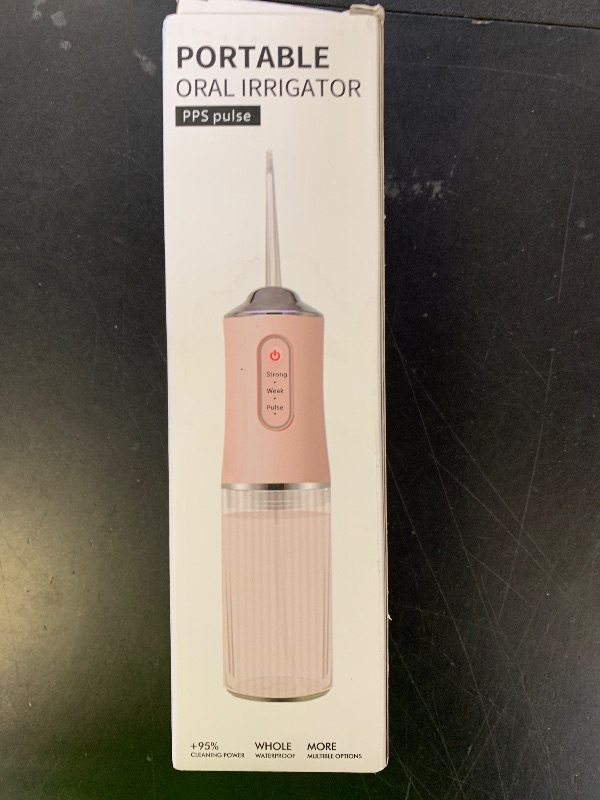 Photo 1 of Electric Water Flosser Cordless for Teeth 3 Modes 4 Jet Tips Cleaning and Flossing Water Dental Portable Floss Irrigator Oral Water Flossed Rechargeable Tonsil Stone Travel Adults
