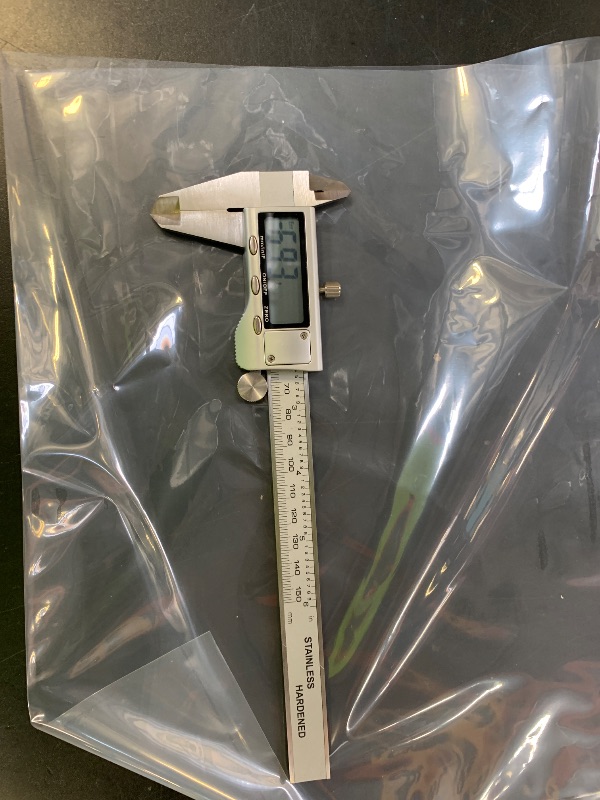 Photo 1 of Digital Caliper Measuring Tool, Stainless Steel Vernier Caliper Digital Micrometer with Large LCD Screen, Easy Switch from Inch Metric Fraction, 6 Inch Caliper Tool for DIY/Household