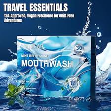 Photo 1 of VETELAB MINT REFRESHING MOUTHWASH 30PCS - 12ML