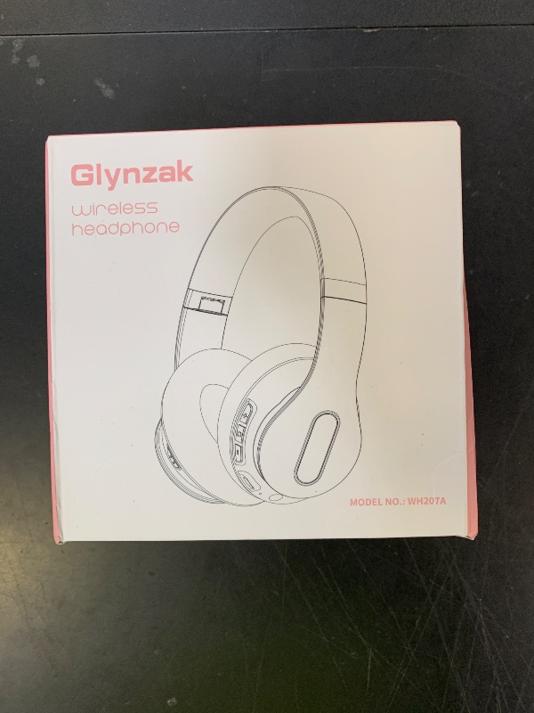 Photo 1 of Glynzak Wireless Bluetooth Headphones Over Ear 65H Playtime HiFi Stereo Headset with Microphone and 6EQ Modes Foldable Bluetooth V5.3 Headphones for Travel Smartphone Computer Laptop Rose Gold