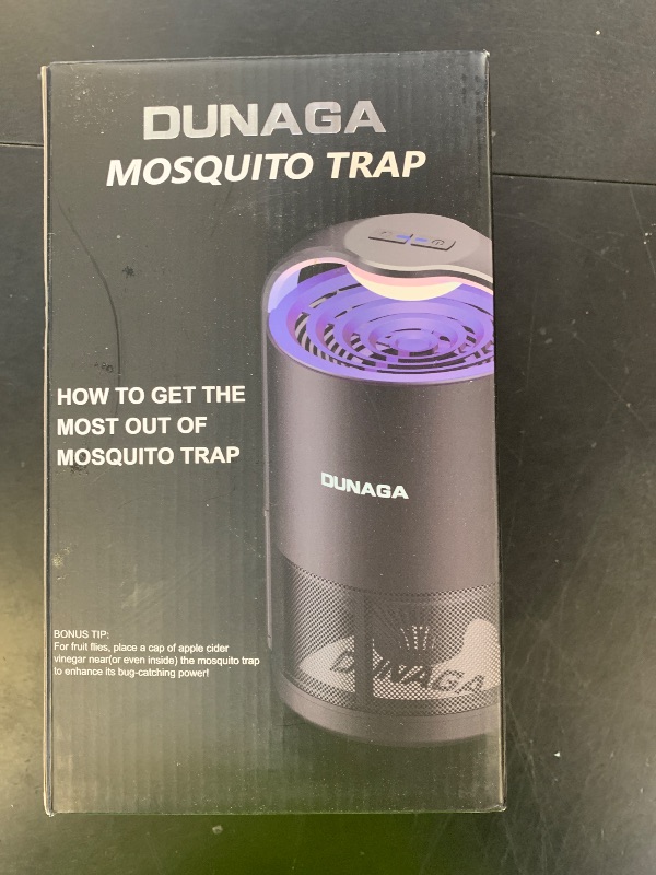 Photo 1 of DUNAGA Fly Traps, Fruit Fly Trap Indoor, Gnat Traps, Bug Zapper Indoor,Mosquito Traps with 10 Sticky Glue Boards, Black