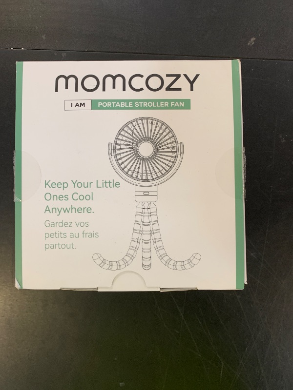 Photo 1 of Momcozy Portable Stroller Fan, 8000mAh, 27H Ultra-long Battery Life, Detachable 4 Speed 360°Rotate, LED Night Light with 2 Modes, USB Rechargeable Handheld Cooling Fan for Travel, Car Seat, Bedroom