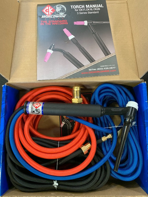 Photo 1 of CK Worldwide CK18-25SF 350A 25' Super-Flex TIG Torch Kit
