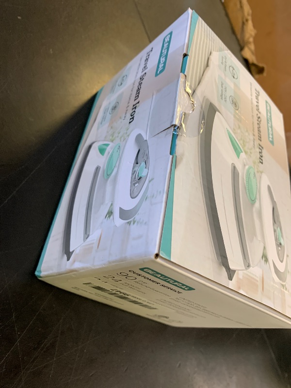 Photo 1 of BEAUTURAL Mini Travel Steam Iron for Clothes with Dual Voltage, Temperature Control, Non-Stick Soleplate and Cord Storage, Ideal for Sewing, Quilting and Handcraft