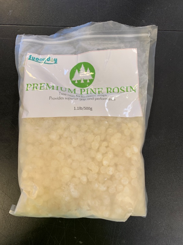 Photo 1 of 1.1 Pound Pine Resin Natural Pine Resin for Beeswax Wraps Food Grade Good Grip and Performance Ideal for Musicians Athletes Dancers and DIY Projects (1.1, Pounds)
