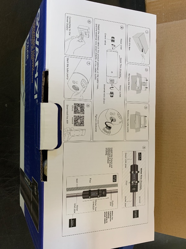 Photo 1 of 1HP Whole House Variable Speed Water Pressure Booster Pump 115V 90PSI Automatic Penmanent Mangnet Motor Constant Pressure Wireless App Control Low Noise Compact Design for Home House Villa Apartmen