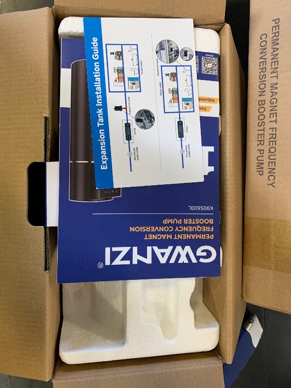 Photo 1 of 1HP Whole House Variable Speed Water Pressure Booster Pump 115V 90PSI Automatic Penmanent Mangnet Motor Constant Pressure Wireless App Control Low Noise Compact Design for Home House Villa Apartmen