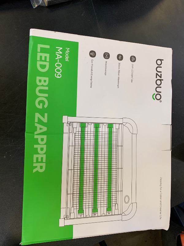 Photo 1 of Buzbug LED Bug Zapper Indoor, 10 Years Lifespan 3 Lamps Enhance Insect Attraction, 3800V High-Voltage, Electric Mosquito Zapper, Fruit Fly Mosquito Moth Gnat Zapper, Killer, Trap -MA009