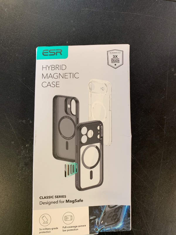 Photo 1 of ESR for iPhone Air Case, Camera Control, Compatible with MagSafe, Shockproof Military-Grade Protection, Magnetic Phone Case for iPhone 17 Air Case, Clear