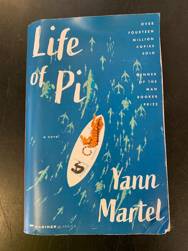 Photo 1 of LIFE OF PI - YANN MARTEL. MARINER CLASSICS OVER FOURTEEN MILLION COPIES SOLD WINNER OF THE MAN BOOKER PRIZE