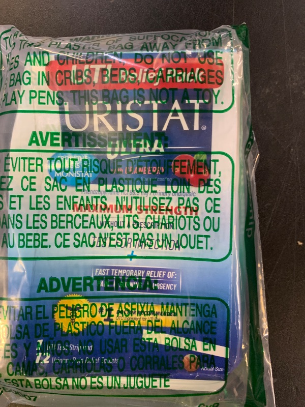 Photo 1 of URISTAT Ultra UTI Relief Pak, UTI Treatment for Women and Men, 1 UTI Test Strip and 12 UTI Treatment Tablets, 1 Box