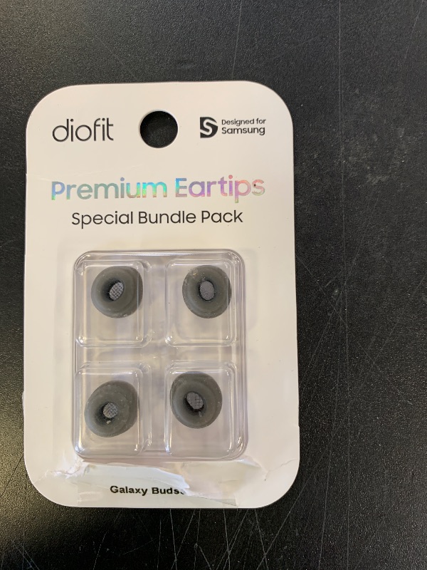 Photo 1 of Premium Multi-Flange Eartips for Galaxy Buds3 Pro (Black, Medium) – Always Fits, Never Slips