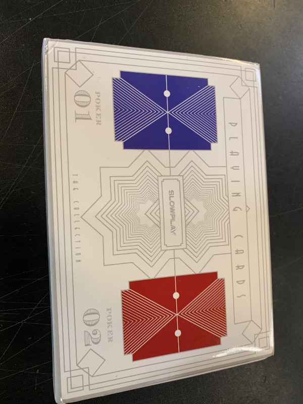Photo 1 of SLOWPLAY 100% Plastic Playing Cards, 2-Deck Poker Card Set, Jumbo Index, Poker Size, Superior Flexibility and Durability, Waterproof & Washable, Professional Playing Cards for Texas Hold’em Poker