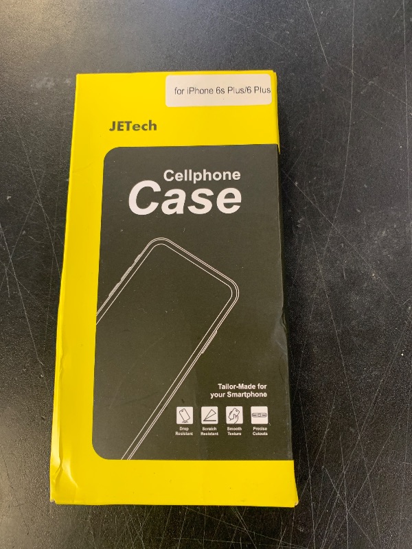Photo 1 of JETech Case for iPhone 6 Plus and iPhone 6s Plus 5.5-Inch, Non-Yellowing Shockproof Phone Bumper Cover, Anti-Scratch Clear Back (Black)