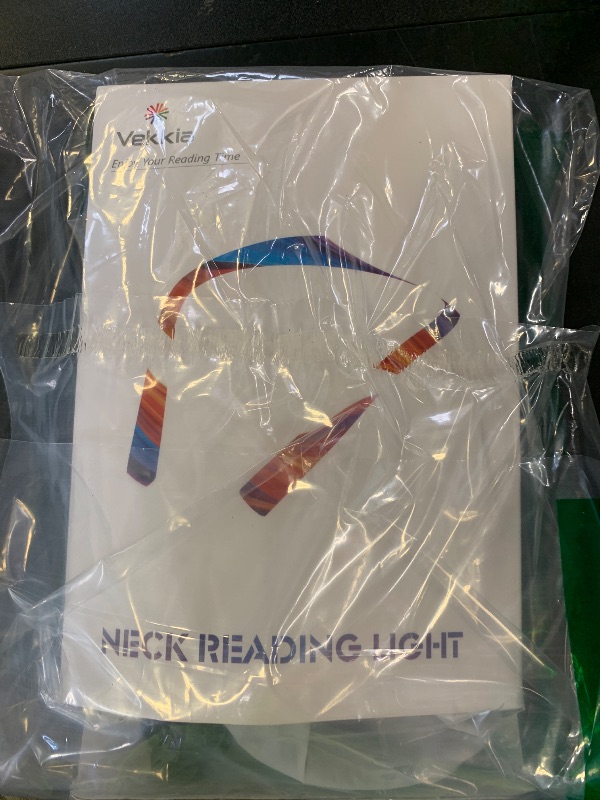 Photo 1 of Vekkia LED Neck Reading Light Rechargeable, Book Light for Reading in Bed, 3 Colors & 5 Brightness Adjustable, Long Lasting. Great for Knitting, Camping & Repairing