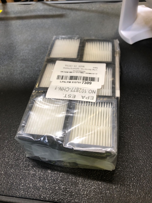 Photo 1 of 12 Pack Roomba Filters Fit for i-Robot Roomba I J E Series E5 E6 E7 i3 i3+ i4 i6 i6+ i7 i7+ i8 i8+ j7 j7+ Robot Vacuum Cleaners High-Efficiency Filter with 1 Cleaning Brush by Puxyblue