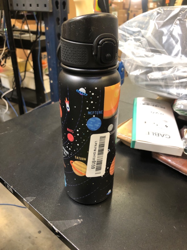 Photo 1 of OLDLEY 20 Oz Insulated Stainless Steel Water Bottle For Kids, With Straws Leak-proof, Kids Water Bottles For School Boys Girls,Solar System