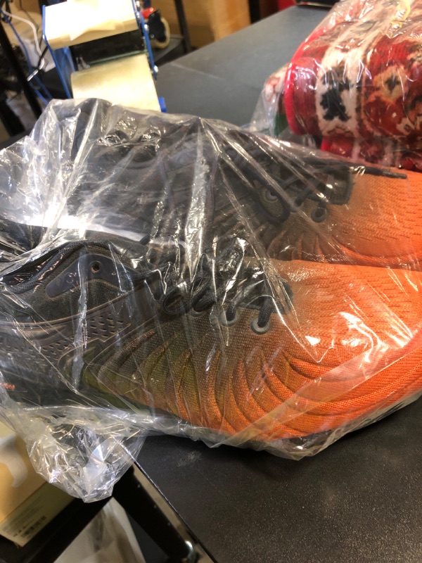 Photo 1 of Kricely Men's Walking Shoes Lightweight Breathable Fashion Sneakers Athletic Gym Sports Trail Running Shoes?Orange 11.5?