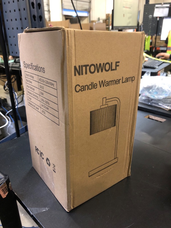 Photo 1 of NITOWOLF Candle Warmer Lamp with Timer, Dimmable Candle Wax Warmer Electric Candle Lamp for Scented Candles with Bulbs, House Warming Gifts Brithday Gifts Home Decor(Black)