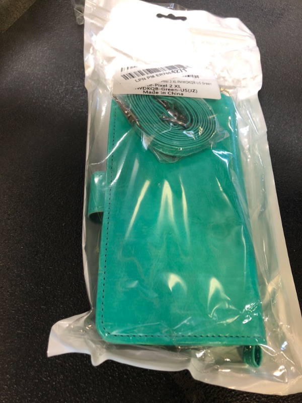 Photo 1 of Asuwish Phone Case for Google Pixel 2XL Wallet Cell Cover with Tempered Glass Screen Protector Crossbody Strap Flip Zipper Card Holder Slot Stand Pixle 2 XL Pixel2XL Pixel2 LX Women Girls Men Green