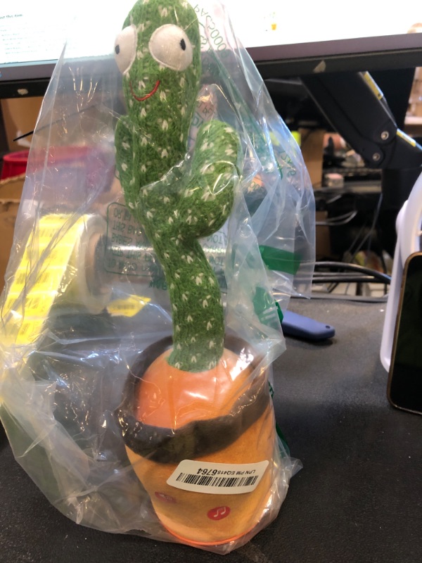 Photo 1 of TWORIVER Talking Cactus Toys for Baby,Dancing Singing Cactus Mimicking Toy Gifts for Infant Kids Boys Girls Easter Basket Stuffers with 120 English Songs,Adjustable Volume,Recording Repeating,Green