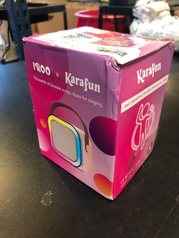 Photo 1 of IROO Mini Karaoke Machine for Kids, 2025 TOP Toys Birthday Gifts Ideas for Girls Ages 4, 5, 6, 7, 8, 9, 10, 12+ Years Old, Portable MP3 Player with 2 Wireless Mics for Party