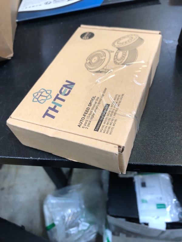 Photo 1 of THTEN WA0010 WA0004 Edger Spool Replacement for Worx WG154 WG155 WG175 WG180 WG163 Weed Wacker Eater String with WA6531 GT Spool Cover 50006531 String Trimmer Refills 10ft 0.065"(6 Spool, 2 Cap)