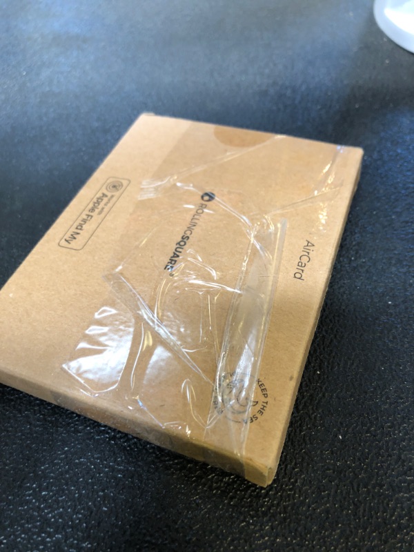 Photo 1 of Rolling Square Aircard Wallet Tracker - Bluetooth Wallet Finder (2-Pack) Find My Network Compatible with Business Card Feature NFC/QR Code