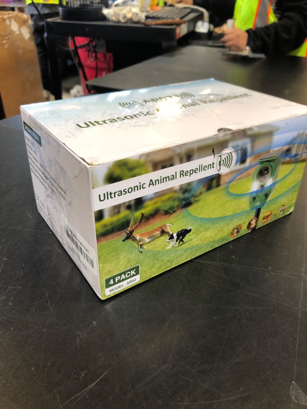 Photo 1 of Solar-Powered Ultrasonic Animal Repellent with Motion Sensor, Waterproof Deer Repellent Device with LED Flashing Lights, Perfect for Outdoor Yards, Effective to Repel Deer, Coyotes, Raccoons, and Cats