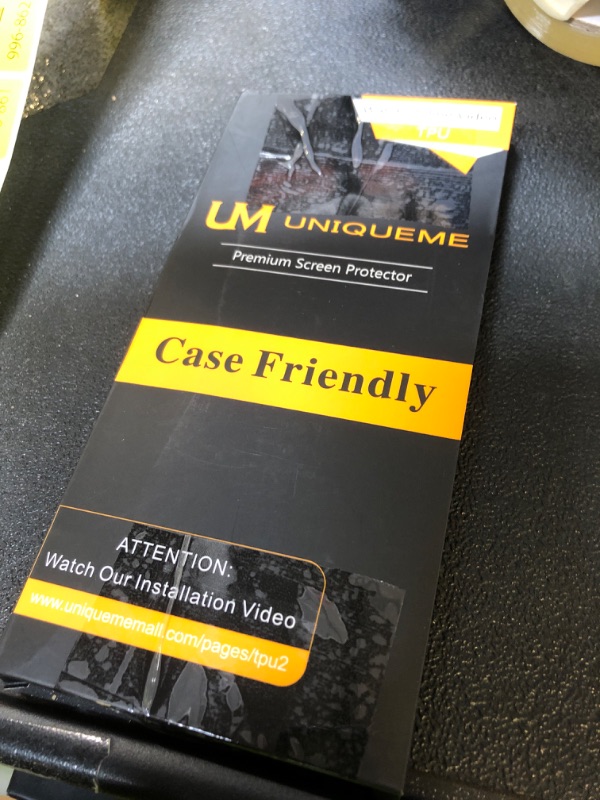 Photo 1 of UniqueMe [2+2+1Pack] Compatible for Samsung Galaxy S23 Ultra 6.8 inch Screen Protector Flexible TPU, Camera Lens Protector with Installation Frame, 24h Scratch Self-Healing