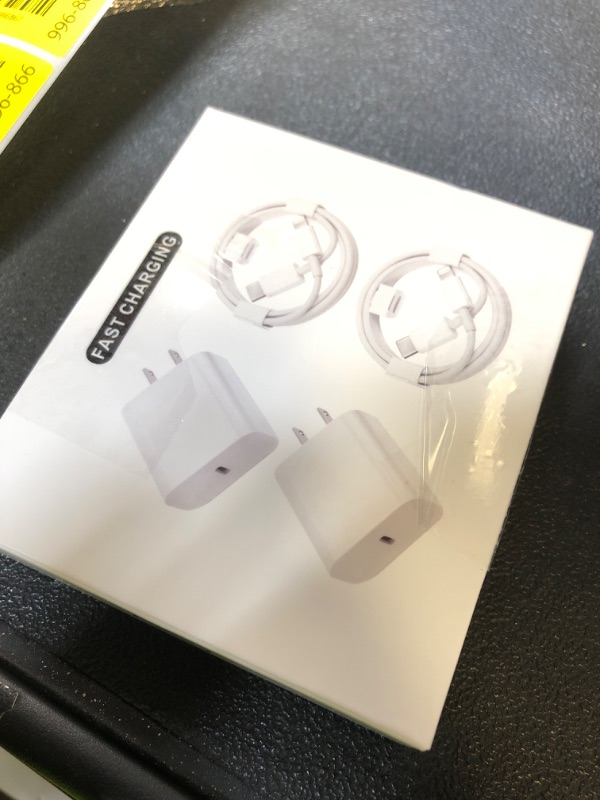 Photo 1 of iPhone Charger Fast Charging,[MFi Certified] 2Pack 20W Type C Fast Charger Block with 6FT USB C to Lightning Cable Compatible for iPhone 14/13/12/11 Pro Max/Xs Max/XR/X,iPad?White?