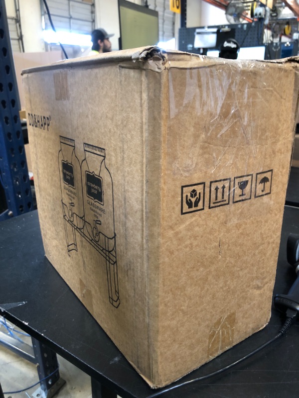 Photo 1 of 1 Gallon Glass Drink Dispensers For Parties 2PACK.Beverage Dispenser,Glass Drink Dispenser With Stand And Stainless Steel Spigot 100% Leakproof.Lemonade Dispenser With Ice Cylinder.Laundry Detergent