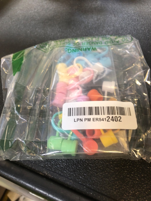 Photo 1 of Straw Covers Cap Compatible with Tumbler, PLULON 16Pcs Silicone 8mm Straw Cover Caps Toppers Tips Reusable Dust-Proof Colorful Plugs Protector Drinking Accessories