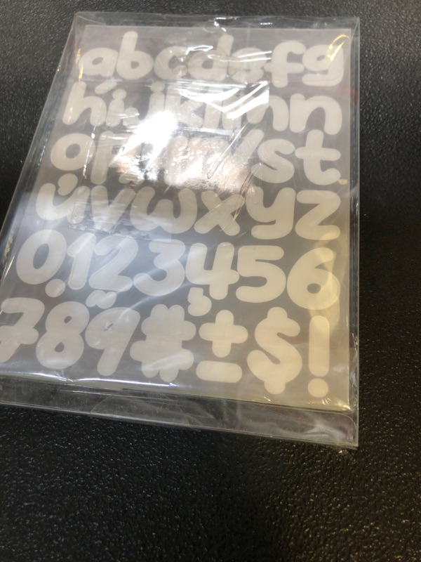 Photo 1 of 1350 Pcs Self-Adhesive Vinyl Letter & Number Stickers – 30 Sheets 1 Inch Large Alphabet, Numbers & Symbols for Craft Projects, Mailboxes, Posters, Bulletin Boards, Windows, Doors White