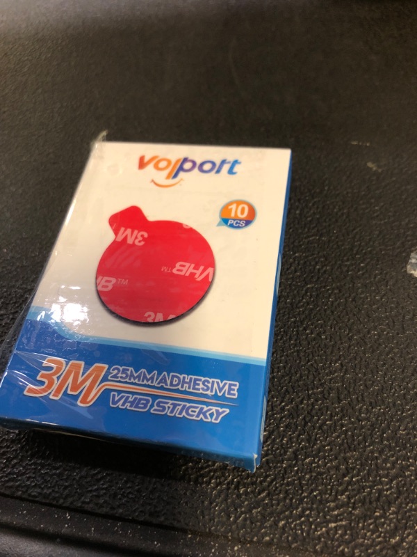 Photo 1 of 10 Pcs 3M Sticky Adhesive Pads for Car Magnetic Phone Holder, 1 inch Round VHB Double Sided Tape Replacement for Dashboard Cell Phone Mount & Mini Dash Cam Base, Strong 25mm Heat Resistant Sticker