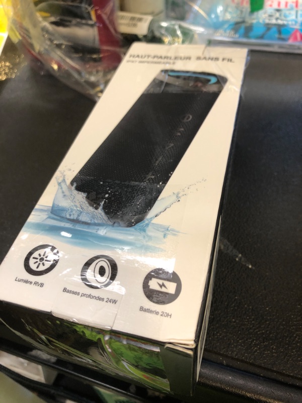 Photo 1 of Vanzon Bluetooth Speakers, V40 Wireless Portable Bluetooth Speaker with TWS Dual Pairing, 24W Stereo Sound and 24H Playtime, IPX7 Waterproof Bluetooth Speaker for Home and Outdoor