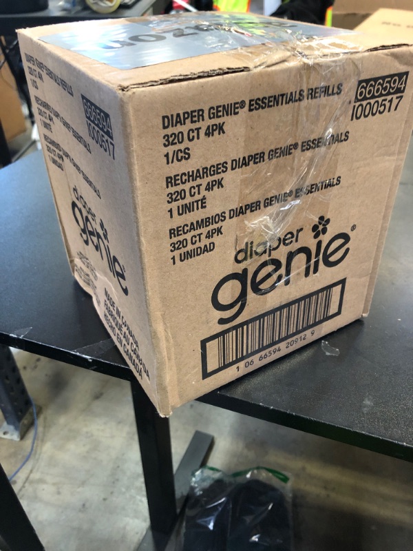 Photo 1 of Diaper Genie Essentials Round Refill Pack of 4 | Holds Up to 1280 Newborn Diapers | Features Unscented Continuous Film | Compatible with Diaper Genie Complete and Expressions Pails