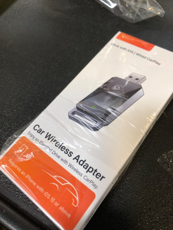 Photo 1 of Wireless CarPlay Adapter for Apple CarPlay?Convert Wired to Wireless iPhone CarPlay Adapter?Plug and Play, No Latency, Mini Wireless CarPlay Dongle for Cars from 2016 and iOS 10+ ?Black?