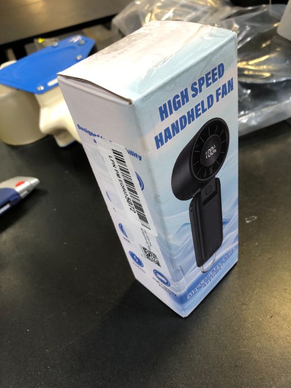 Photo 1 of 4 in 1 Portable Handheld Turbo Fan, 9000RPM High-Speed Mini, 180° Foldable, 1-100 Speeds, Up to 15H Use, 5000mAh Battery, Powerful Personal Cooling, Hand Held Fan for Travel, Indoor & Outdoor