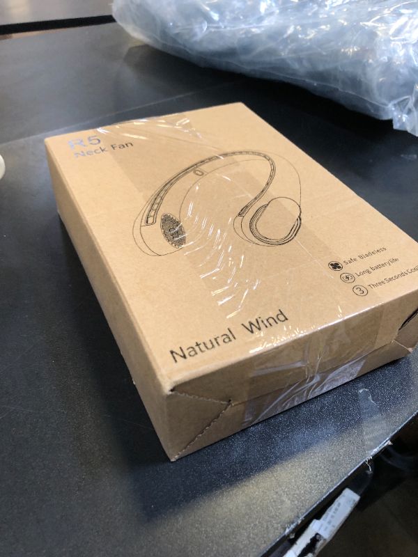 Photo 1 of ASNUG Neck Fan, Bladeless Neck Fan, 4000 mAh Rechargeable Personal Fan, 360° Hands Free Wearable Fan, 3 Speeds Adjustable,Faster Cooling, Ultra Quiet, Suitable for Home, Office, Travel, Sports